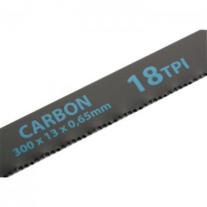 Полотно для ножовки по металлу, 300 мм, 18TPI, Carbon, Gross