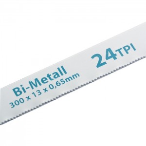 Полотно для ножовки по металлу, 300 мм, 24TPI, BIM, Gross