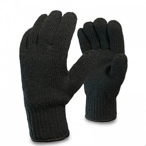Перчатки Двойная ЭЙС черная зима