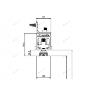 Lucido Механизм LC 65 (L-2101) 1 дверь (верхнее крепление) 