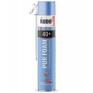 Пена полиуретановая монтажная, всесезонная KUDO 40+ трубка